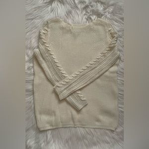 Cream/white knitted sweater brand new
